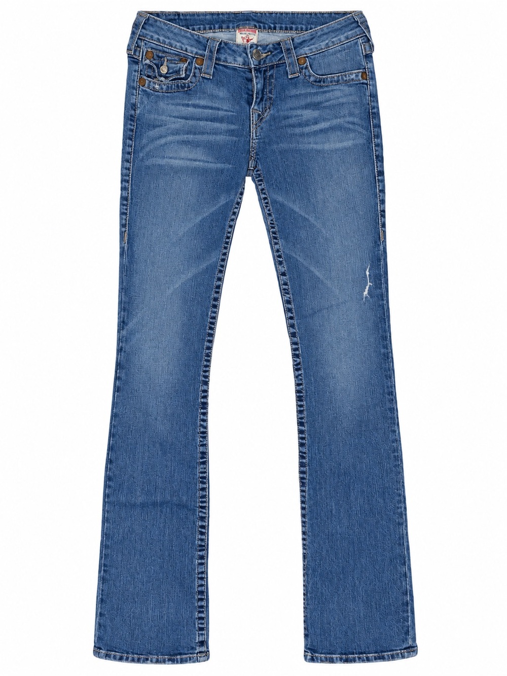 True Religion-World Tour-Rare Brownish w/Purple Tint Stitched Horseshoe-Y2K Jean